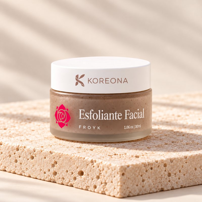 Pote do esfoliante facial